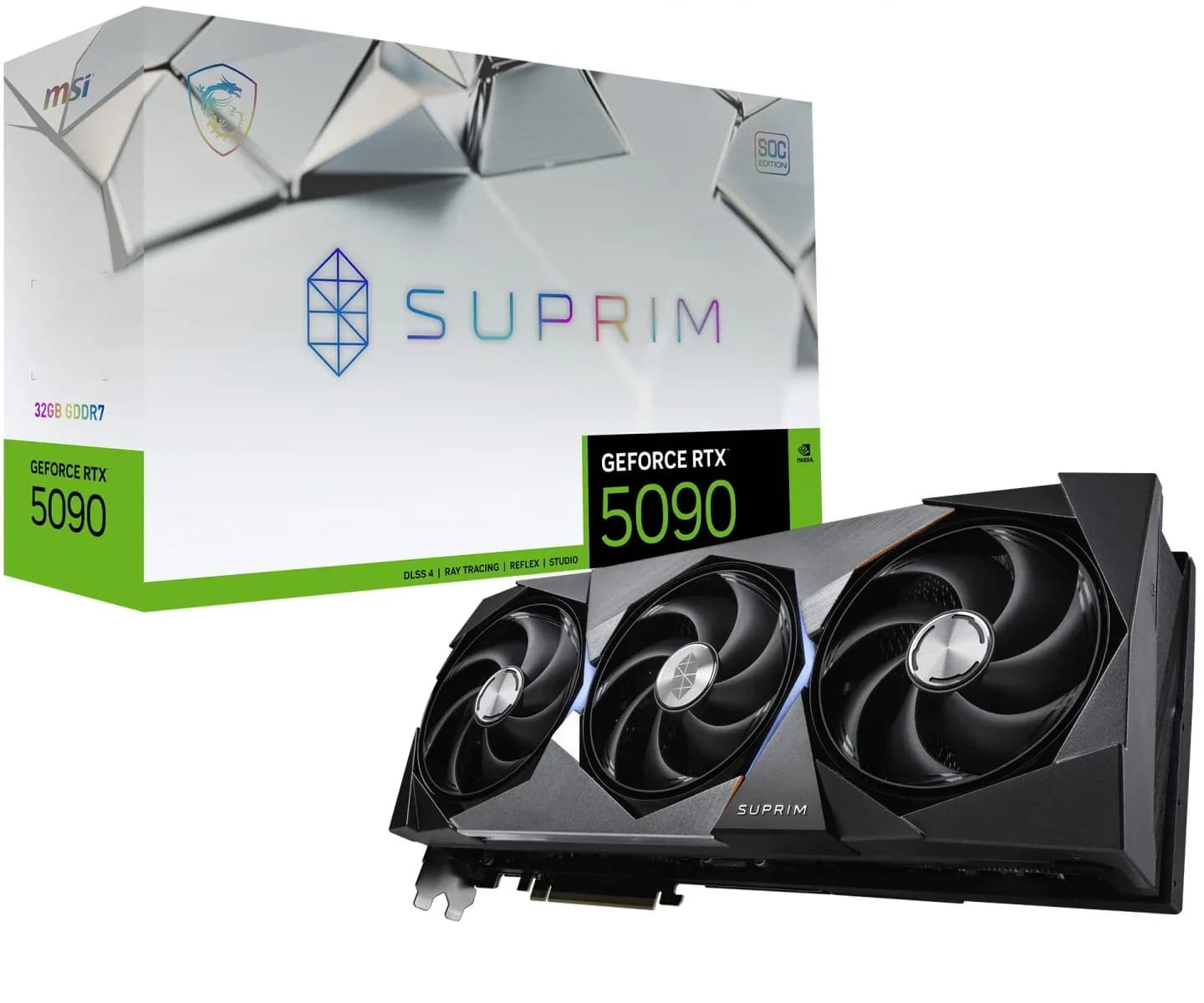 MSI RTX 5090 SUPRIM SOC 상세 이미지